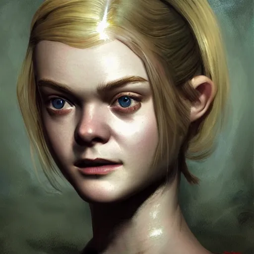 professional painting of Elle Fanning in Fallout 3 in | Stable ...