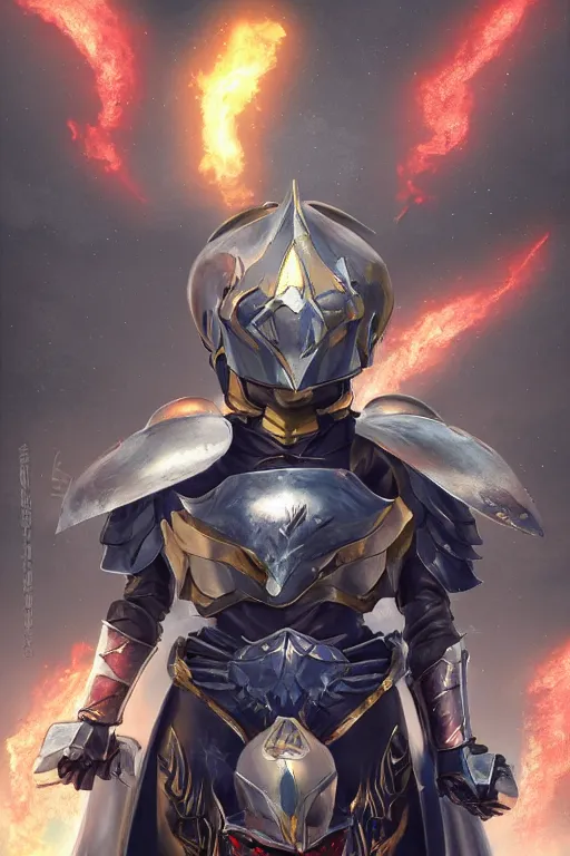 Image similar to helmet armor guardian destiny in witch queen illumination ray tracing hdr fanart arstation by sung choi robot ninja mask and eric pfeiffer and gabriel garza and casper konefal