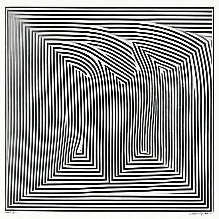 Image similar to symbol by karl gerstner, monochrome black and white, 1 : 1 ratio, symmetrical, 8 k scan