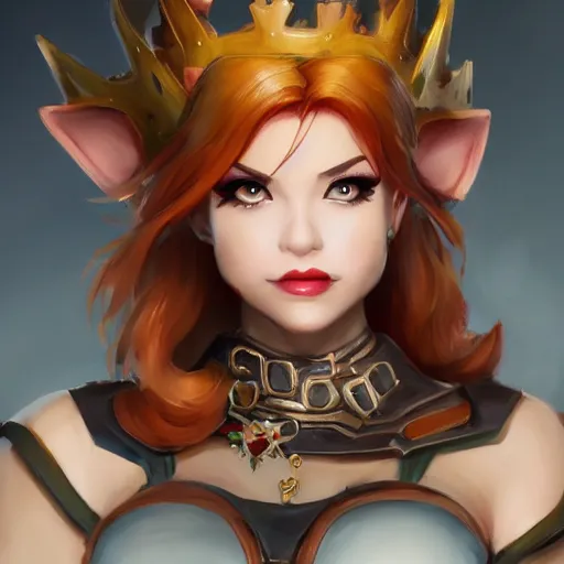 Image similar to a DND bowsette, made by Stanley Artgerm Lau, WLOP, Rossdraws, ArtStation, CGSociety, concept art, cgsociety, octane render, trending on artstation, artstationHD, artstationHQ, unreal engine, 4k, 8k,