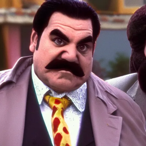 Image similar to wario and waluigi in goodfellas ( photo realistic and hyperrealistic and in high quality )