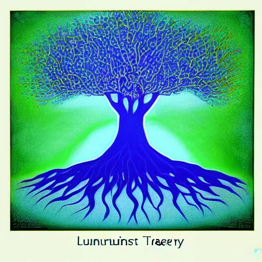 Prompt: luminous tree of life by daniel conway