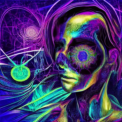 Image similar to “psychedelic logic death, digital art trending on artstation”