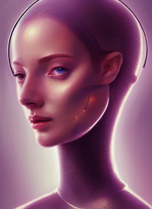 Image similar to portrait of female android, intricate, elegant, highly detailed, digital painting, artstation, concept art, smooth, sharp focus, illustration, art by fra angelico