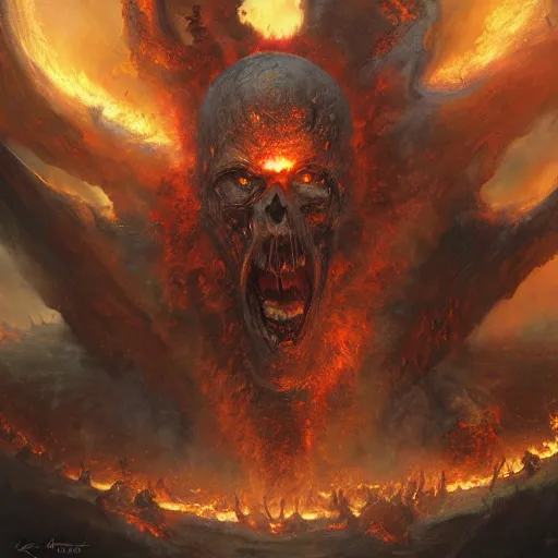 Image similar to dante's inferno, detailed, 8 k, trending on artstation, smooth, sharp focus artwork by mark arian, artgerm, mark keathley, greg rutkowski