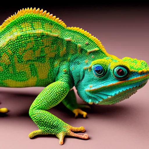 Image similar to chameleon by balloon modeling artist masayoshi matsumoto, studio lighting, 8 k