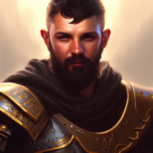 Prompt: a _ fantasy _ style _ portrait _ painting _ of _ paladin _ oil _ painting _ unreal _ 5 _ daz. _ rpg _ portrait _ extremely _ detailed _ artgerm _ greg _ rutkowski _ greg