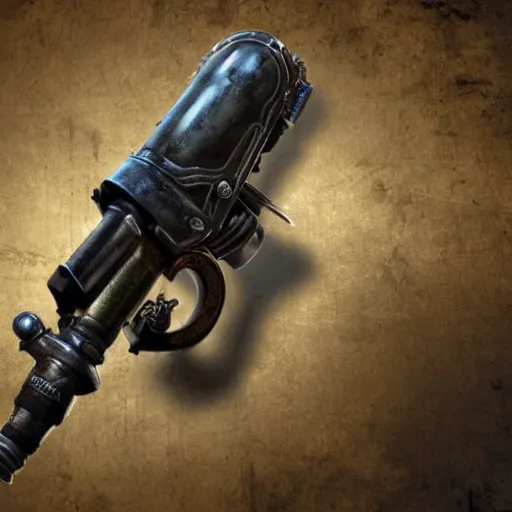 Prompt: rivet gun from bioshock us patent, detailed