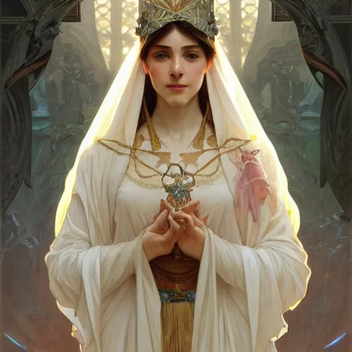 Image similar to queen of stovokor, intricate, elegant, highly detailed, digital painting, artstation, concept art, smooth, sharp focus, illustration, art by artgerm and greg rutkowski and alphonse mucha and william - adolphe bouguereau