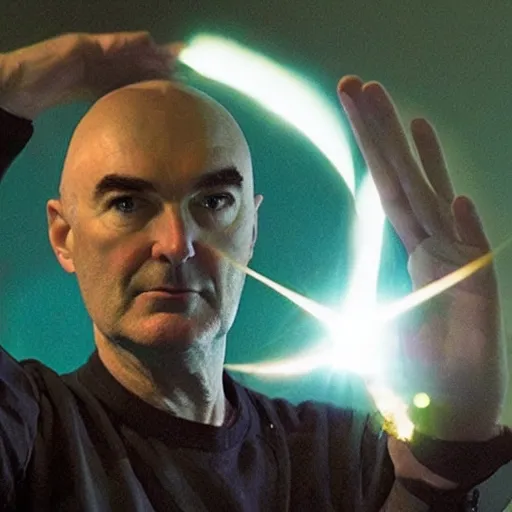 Prompt: grant morrison directing the sun