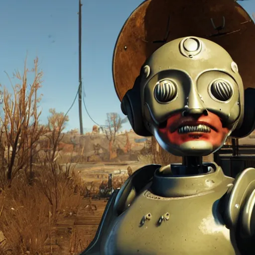 Prompt: nanny bot from fallout 4