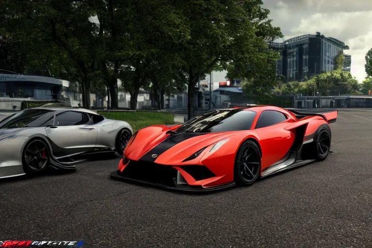 Image similar to photo wallpaper sport car gran turismo 7 forza horizon need for speed fast and furious 5 unreal engine supercar hypercar game concept car octane render, 4 khd 2 0 2 2 3 d cgi rtx style chrome reflexion global illumination ray tracing hdr arstation pixar and disney unreal