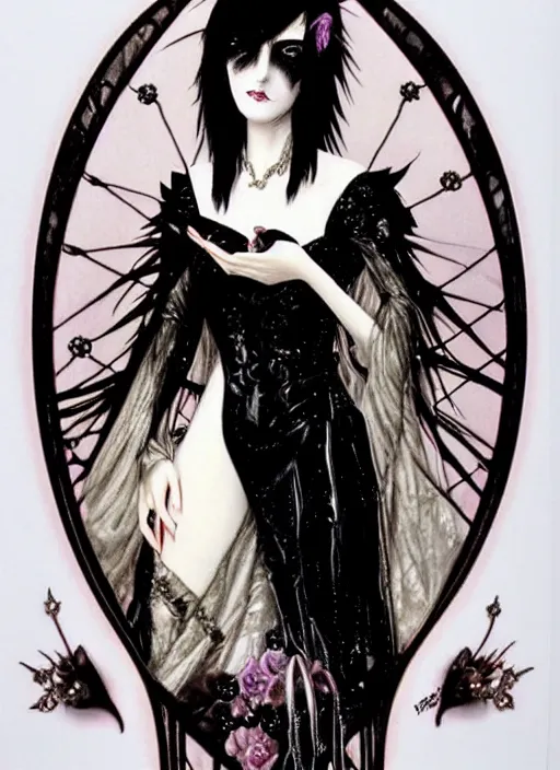 Image similar to ( ( gothic # ) ) princess portrait *. *. by battle angel alita * *, rene lalique, highly detailded