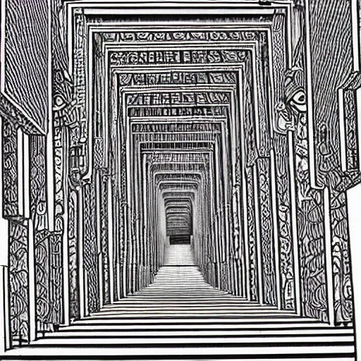 Image similar to endless persepolis by escher