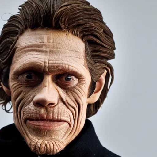 Image similar to photo of willem dafoe as a cake