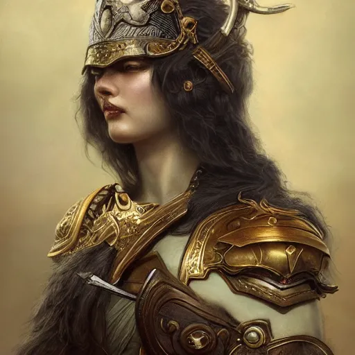 Image similar to a beautiful ultradetailed fine art old vintage wild warrior with swords, by tom bagshaw and zach sutton, vignette, 3 5 mm lens, golden ratio composition, studio photography, very detailed, humanoids, artstation, 8 k, highly coherent