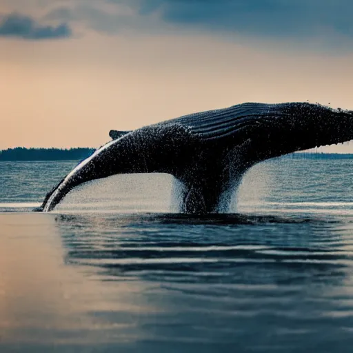 Prompt: A whale in minecraft, 35mm, f/1.4, f1.8 anamorphic, bokeh, 4k, Canon, Nikon