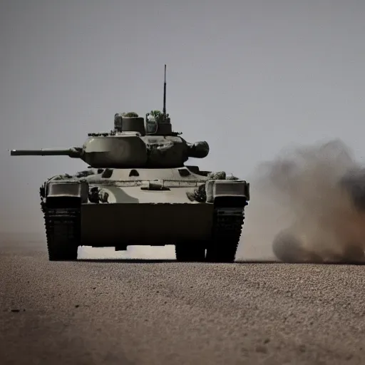 Image similar to Gruesome photo of British mercenaries wearing grey body armor retreating from a tank, photo by Adam Ferguson, Pulitzer Winning, cinematic composition, breathtaking, modern, 2022