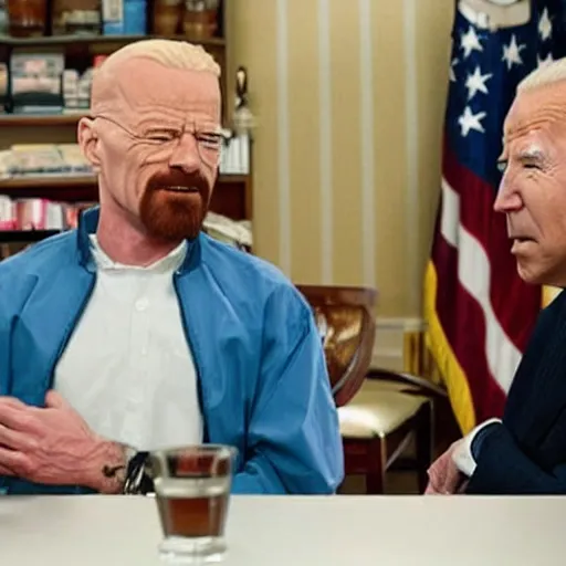 Image similar to walter white and biden