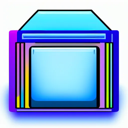 Prompt: folder desktop icon, white background, psychedelic