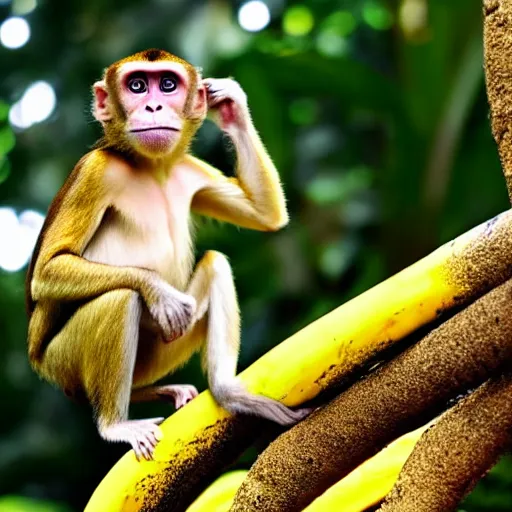 Image similar to monkey surfing on a banana