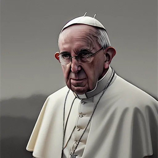 Prompt: portrait of pope John Paul 2 ,digital art,photorealistoc,art by greg rutkowski,hyperdetailed,western comic style,comic,comic style,sharp lineart,professional lighting,deviantart,artstation,trevor henderson,rossdtaws,cinematic,dramatic