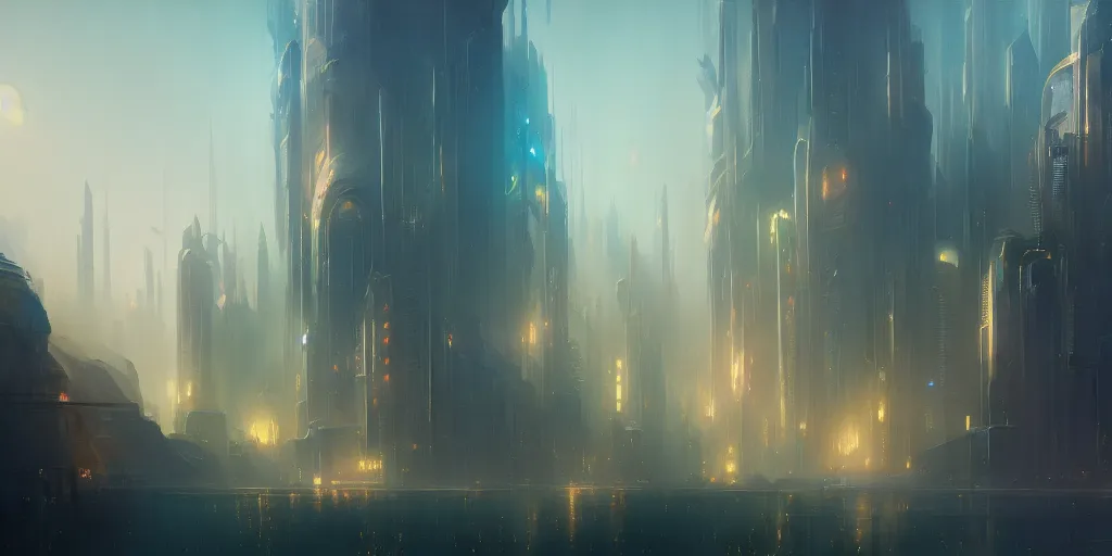 Image similar to metropolis, extremely detailed digital painting, in the style of fenghua zhong and ruan jia and jeremy lipking and peter mohrbacher, mystical colors, rim light, beautiful lighting, 8 k, stunning scene, raytracing, octane, trending on artstation