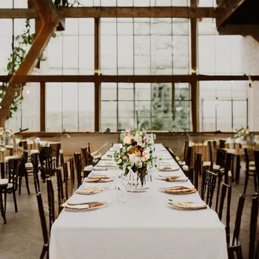 Image similar to a rustic modern wedding