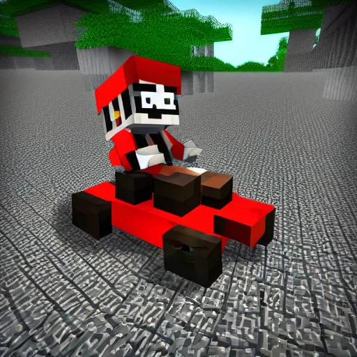 Image similar to endless flying minecart tracks