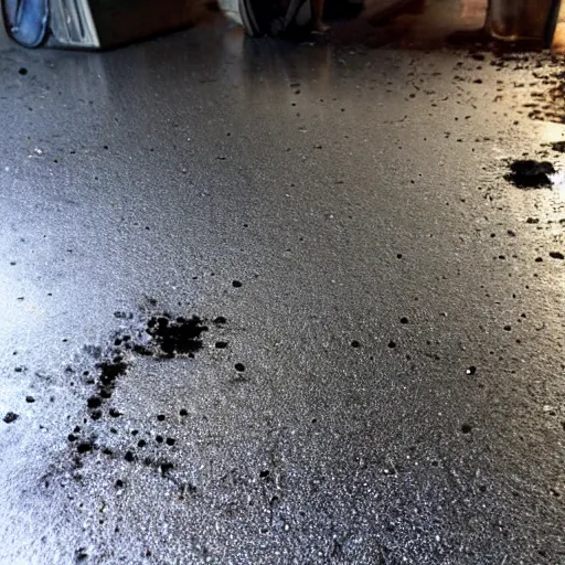 Prompt: oops! i spilled some antimatter onto the floor of my garage.