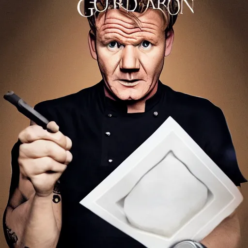 Prompt: Gordon Ramsay plays Sherlock Holms