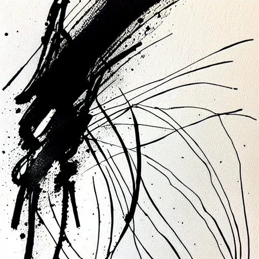 Image similar to zen abstract art ink