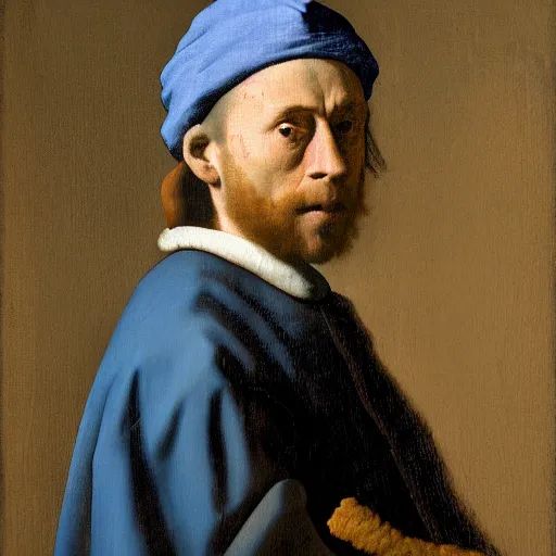 Image similar to portrait of Rick Sanchez, Johannes Vermeer, beautiful, high resolution,