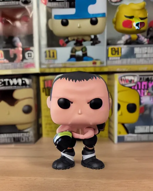 Image similar to Wrestler Funko Pop. Photographic, photography