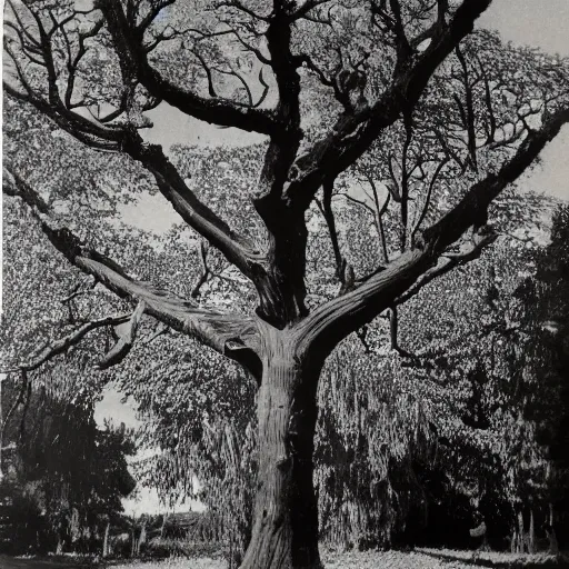 Prompt: a tree 1940