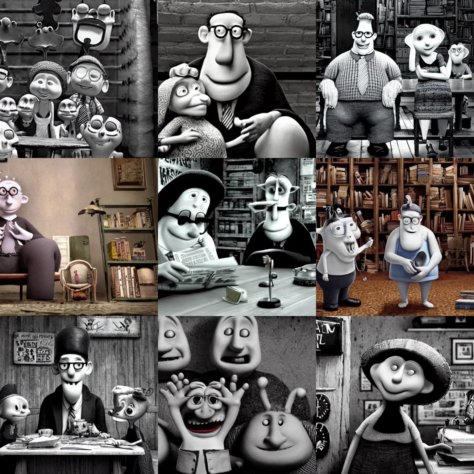 Prompt: a film still from mary and max ( 2 0 0 9 )