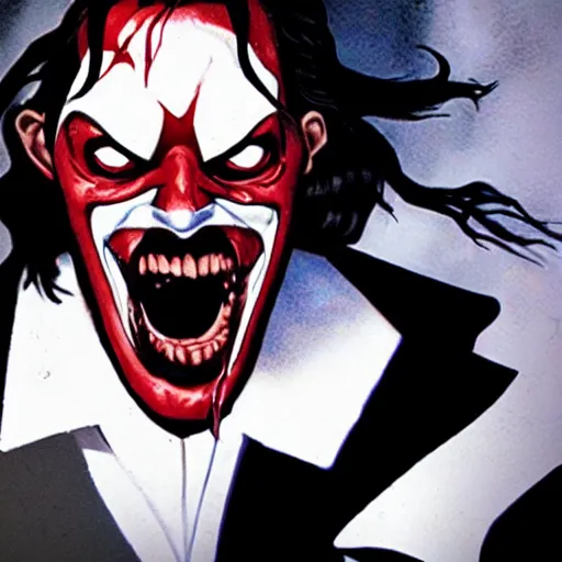 Prompt: Morbius as The American Psycho