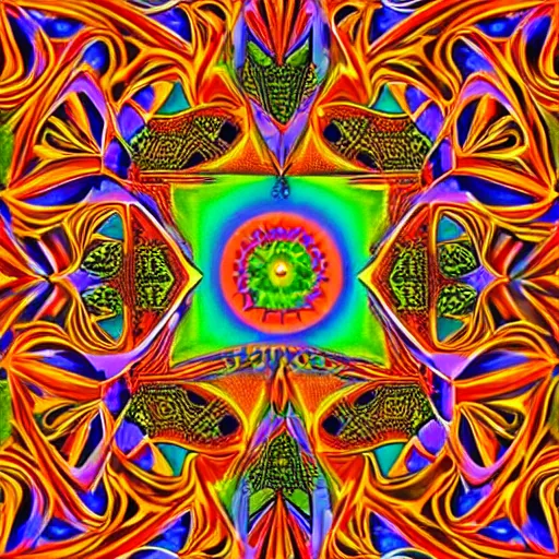 Image similar to dmt trip, high details, complex patterns and shapes