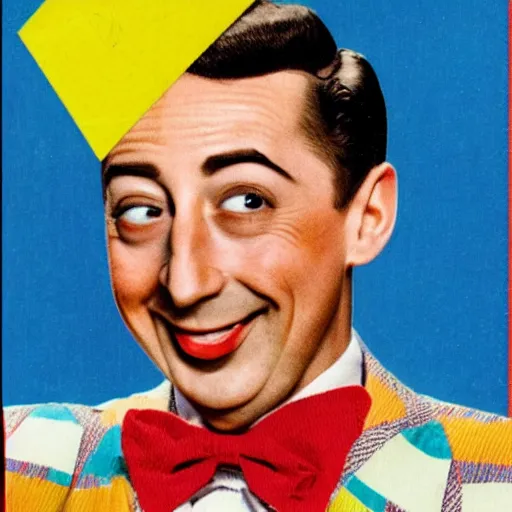 Image similar to peewee herman vintage cereal box, photo