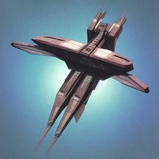 Prompt: “a spaceship inspired by A dragonfly approved by George Lucas by Ralph McQuarrie”