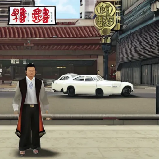 Image similar to Donald Trump in Yakuza 0, 8K