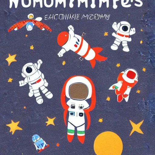 Image similar to astronaut mommies and their nursery