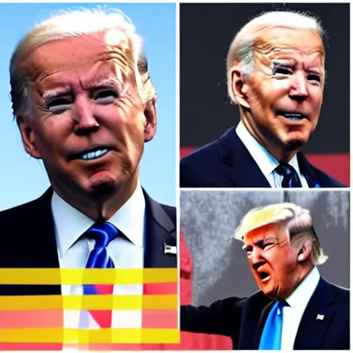 Image similar to donald trump mixed with joe biden