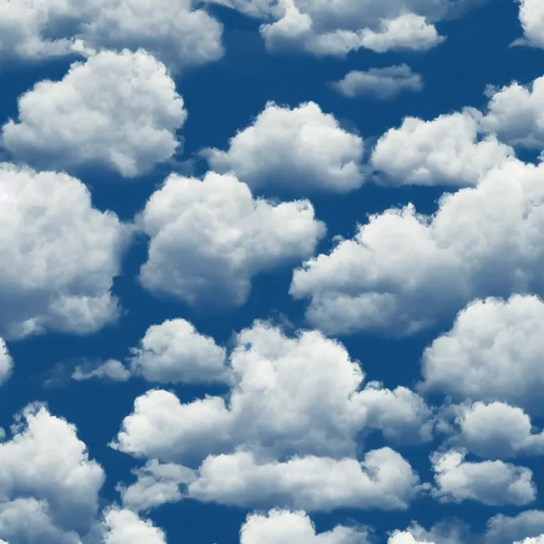 Image similar to white fluffy cartoon clouds seamless texture