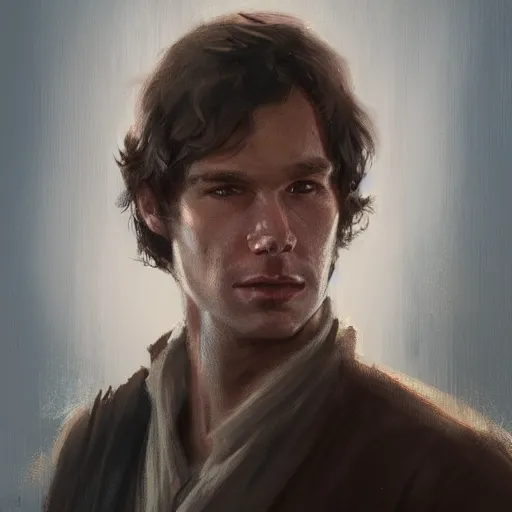 Image similar to portrait of a man by greg rutkowski, the father of han solo, star wars expanded universe, he is about 3 0 years old, highly detailed portrait, digital painting, artstation, concept art, smooth, sharp foccus ilustration, artstation hq