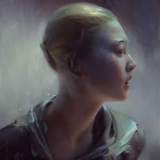 Prompt: girl, expressive oil painting, by yoshitaka amano, by greg rutkowski, by jeremy lipking, by artgerm,, h e giger, digital art, octane render