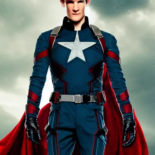 Prompt: Matt Smith as the Winter soldier