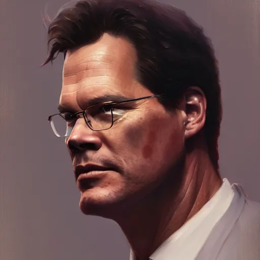 Prompt: A highly detailed portrait painting of Mark Rutte, unnvering, scary, Greg Rutkowski, trending on artstation