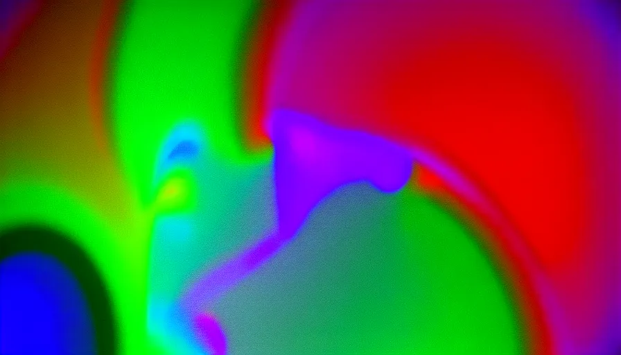 Image similar to abstract technicolor mri scan