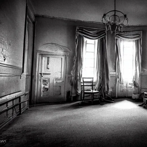 Image similar to an amazing award winning photo of a room in an asylum